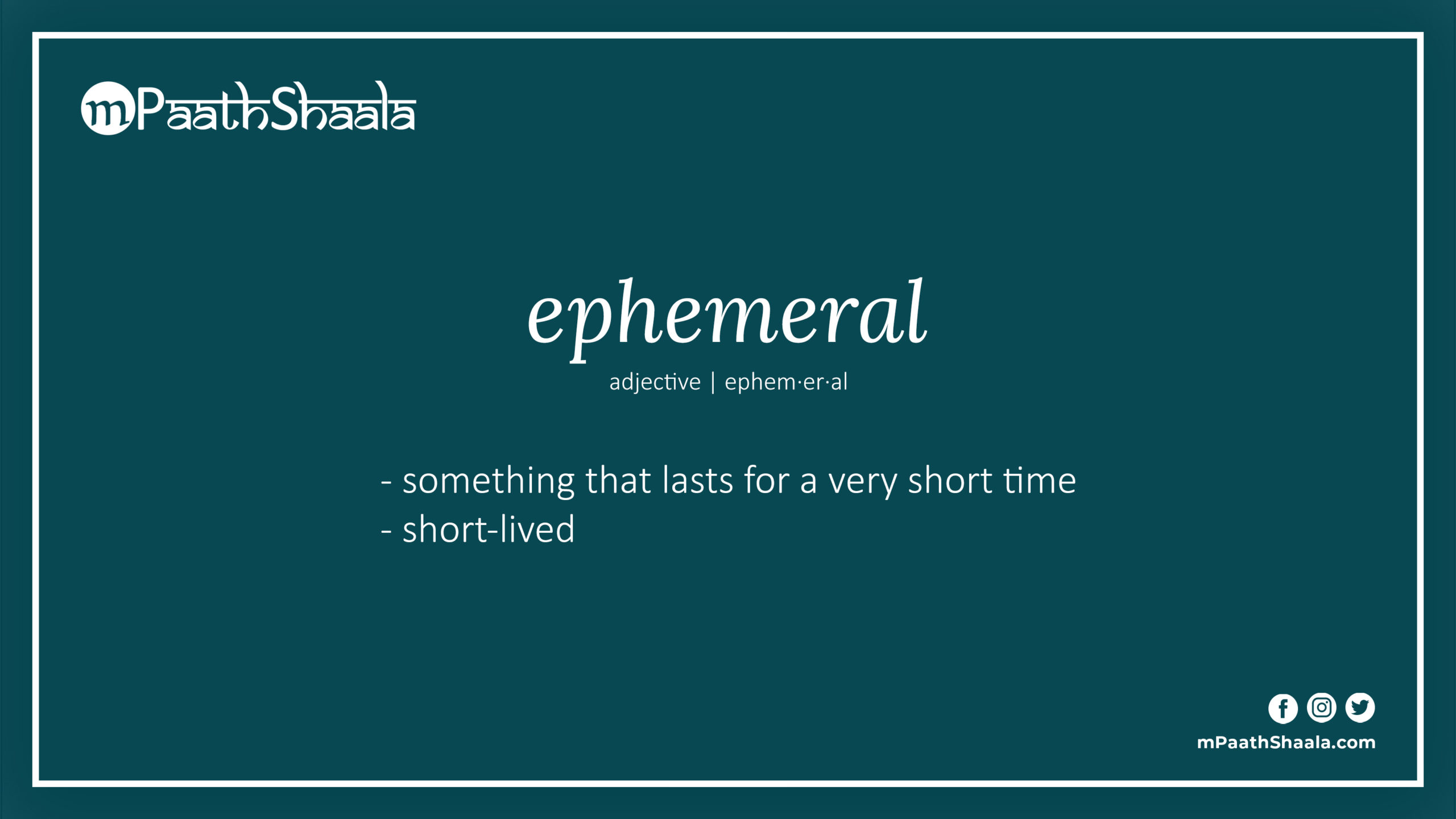 What is Ephemera?