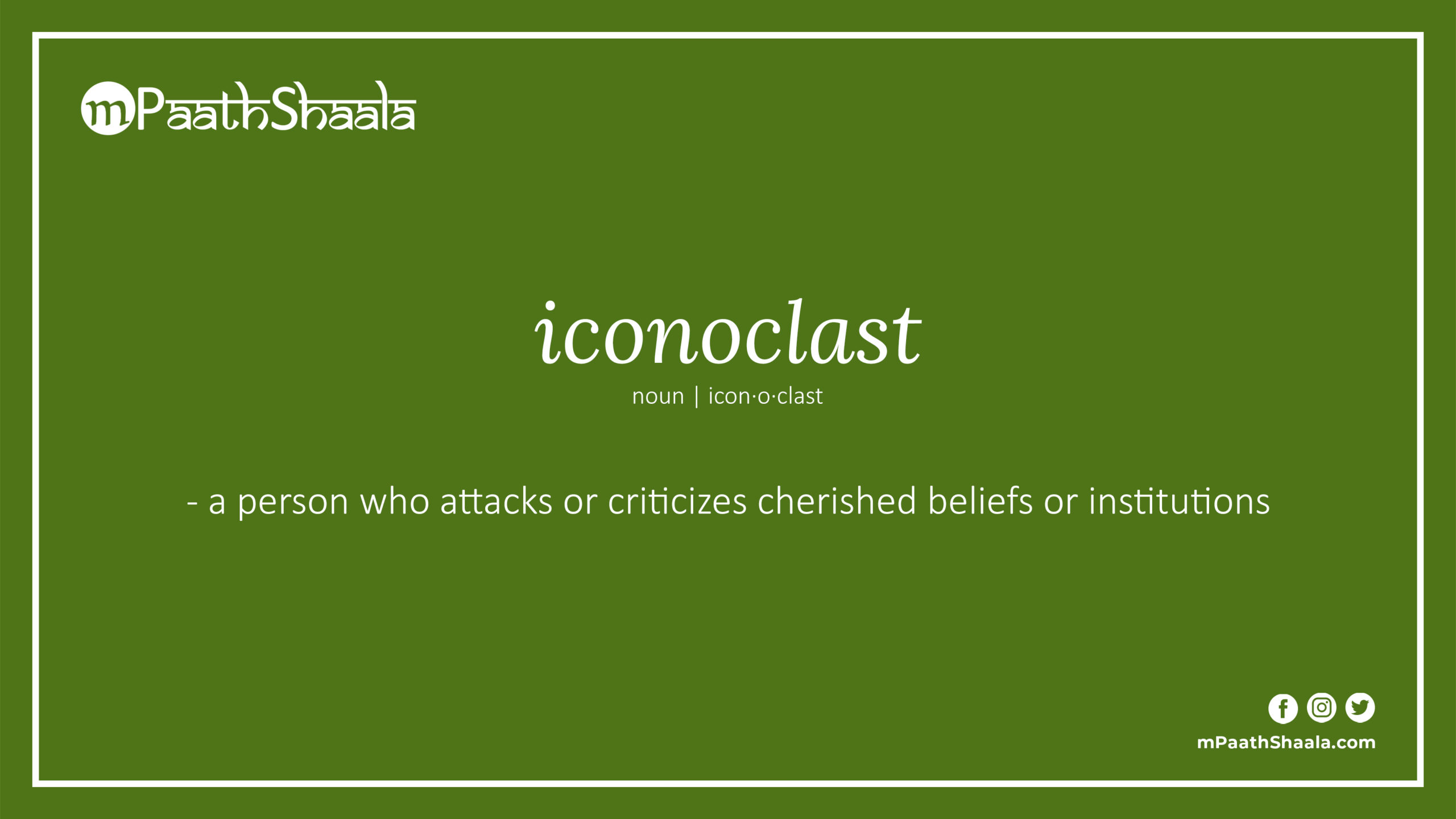 Iconoclast Definition Of Iconoclast Mpaathshaala