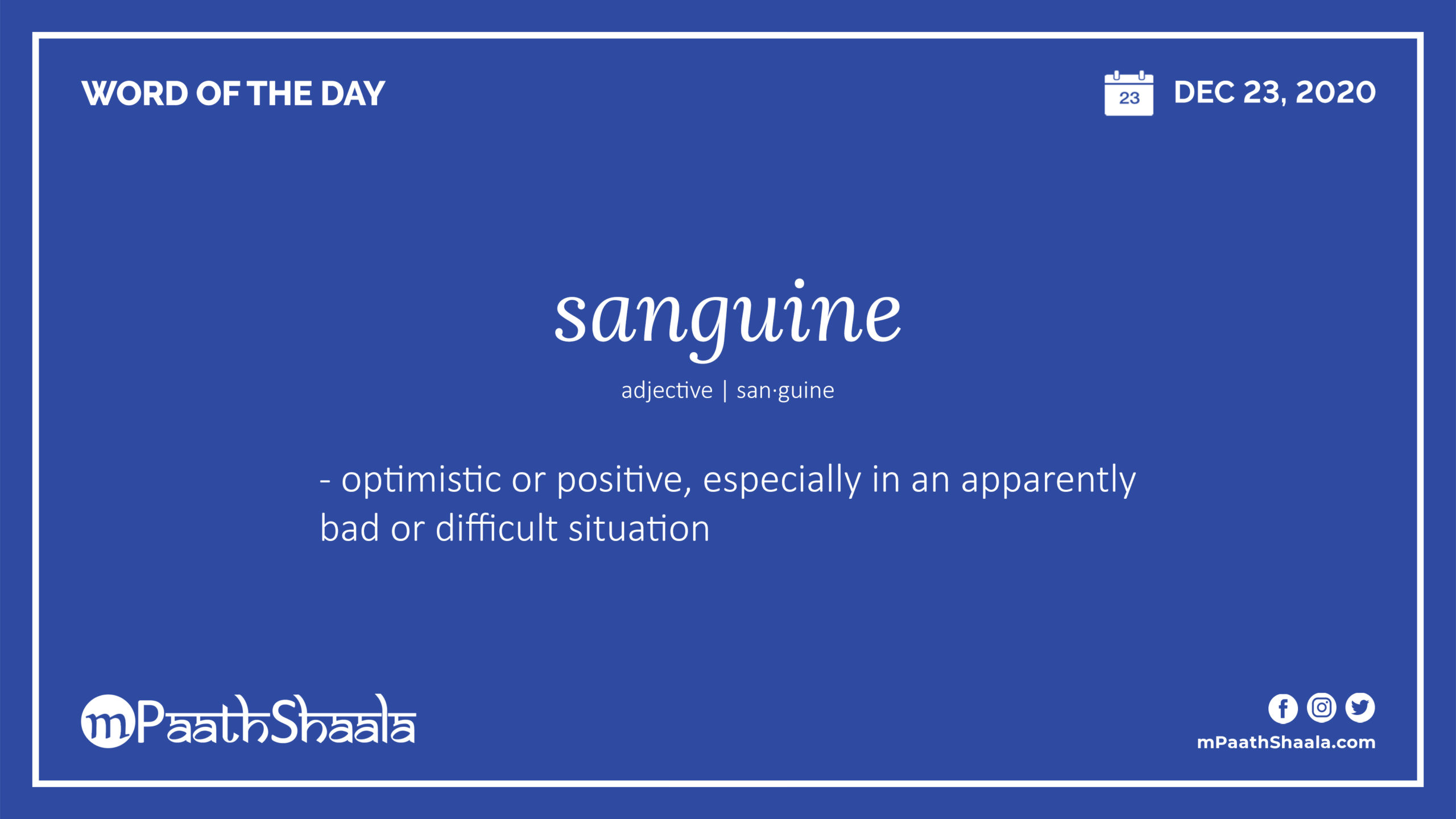 sanguine - mPaathShaala