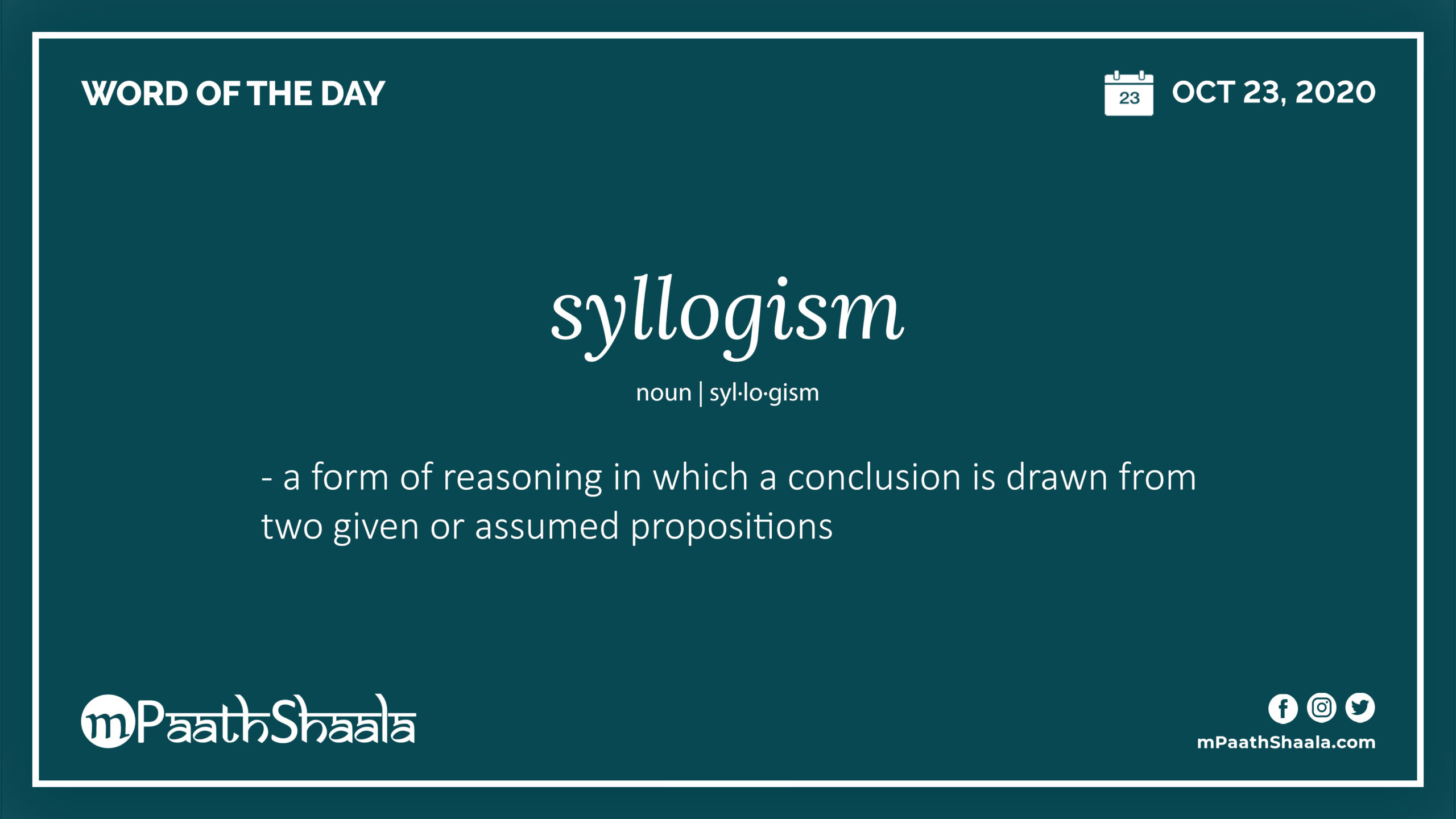 syllogism-mpaathshaala