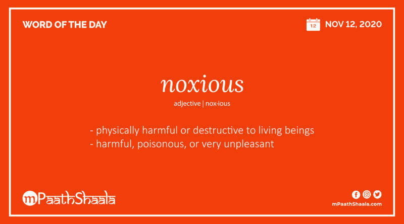 noxious-definition